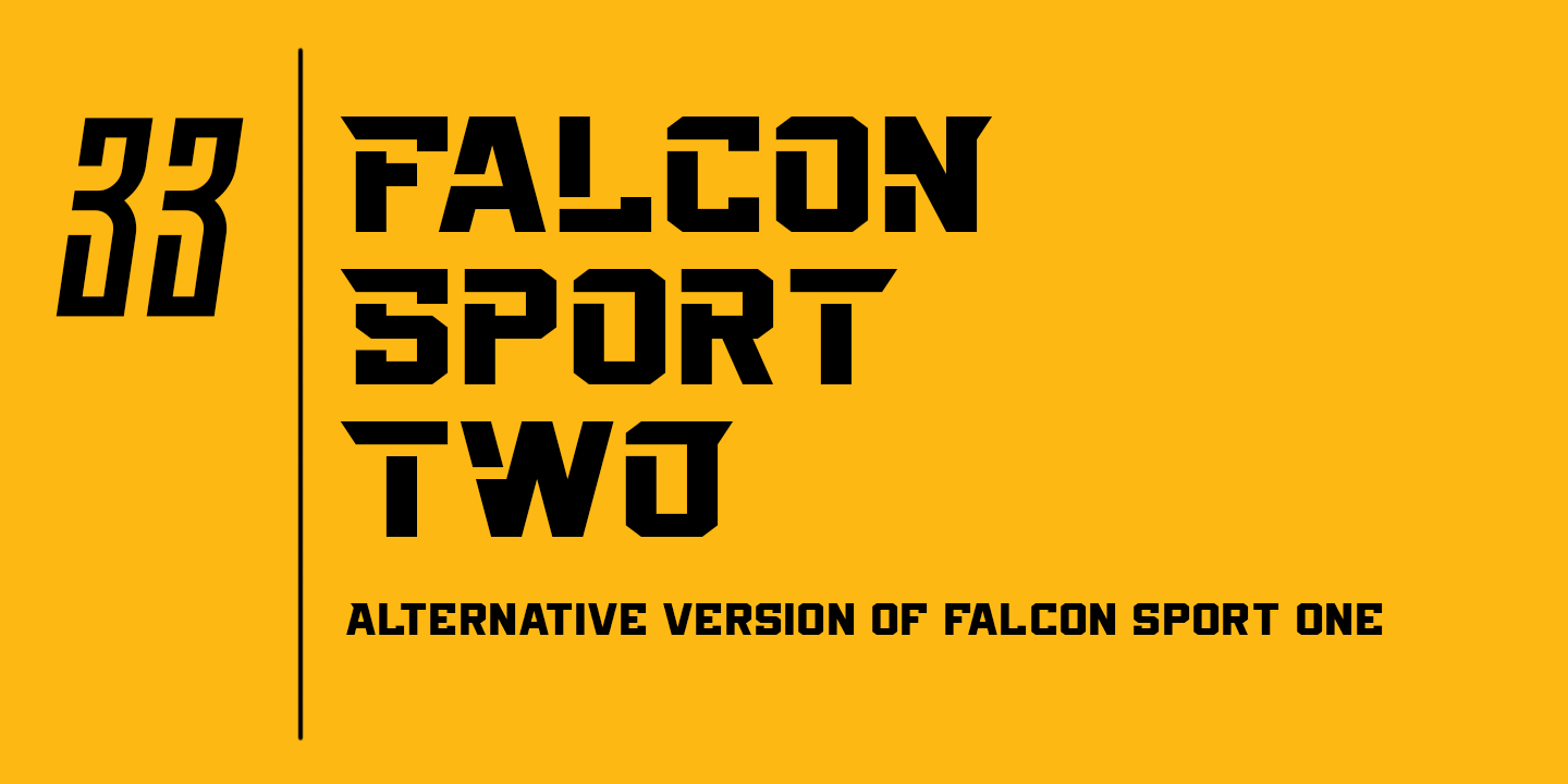 Example font Falcon Sport #1